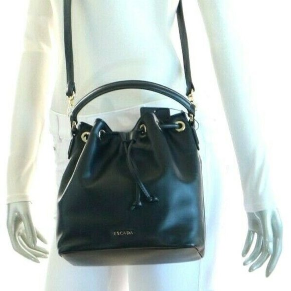 NWT ✅ ESCADA Soft Calf Leather Bucket Backpack Bag  ✨ NWT & AUTHENTICITY CARD main image 14